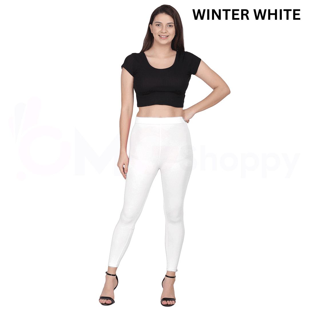 Buy KEX White Grey Solid Cotton Ankle Length Legging Combo Legging Combo  Girls Legging Combo Ankle Legging Combo Online at Best Prices in India -  JioMart.