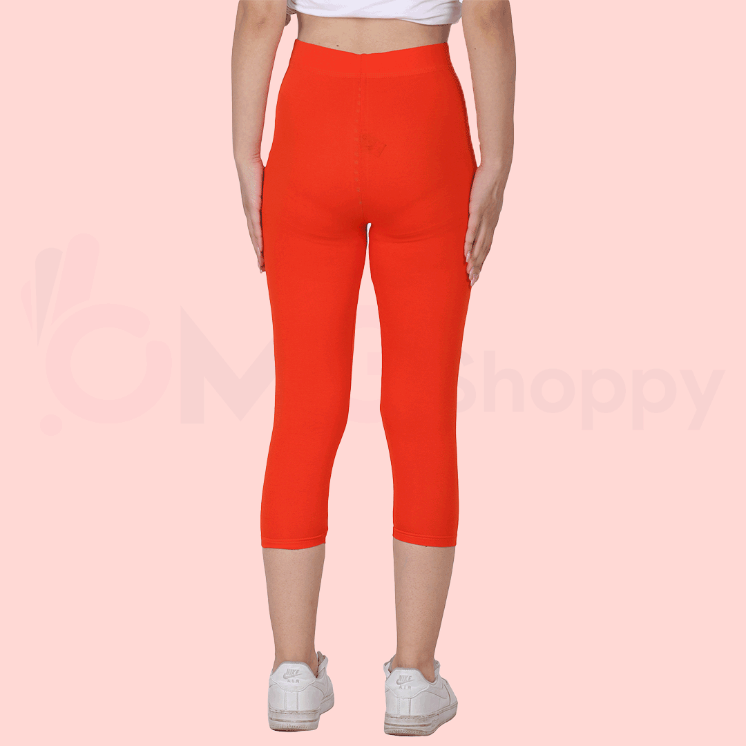 OMG Crimson Orange Women Capri - 024