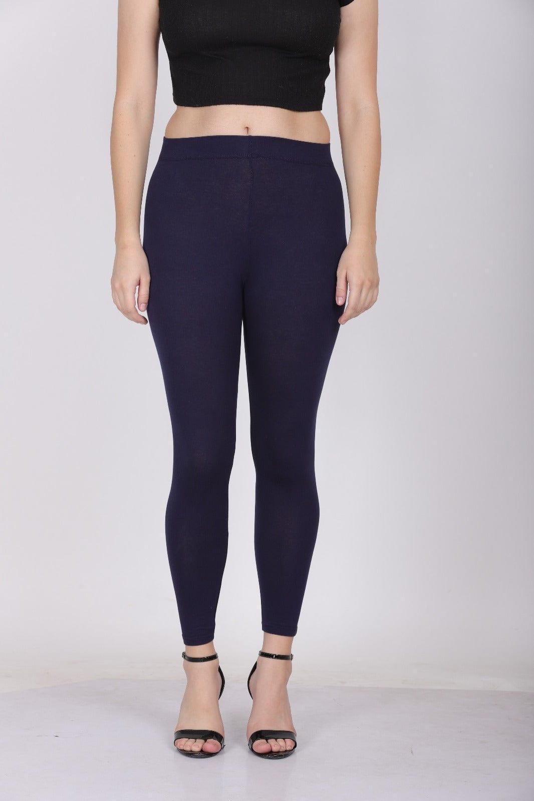 002 Navy Blue Ankle Length Leggings