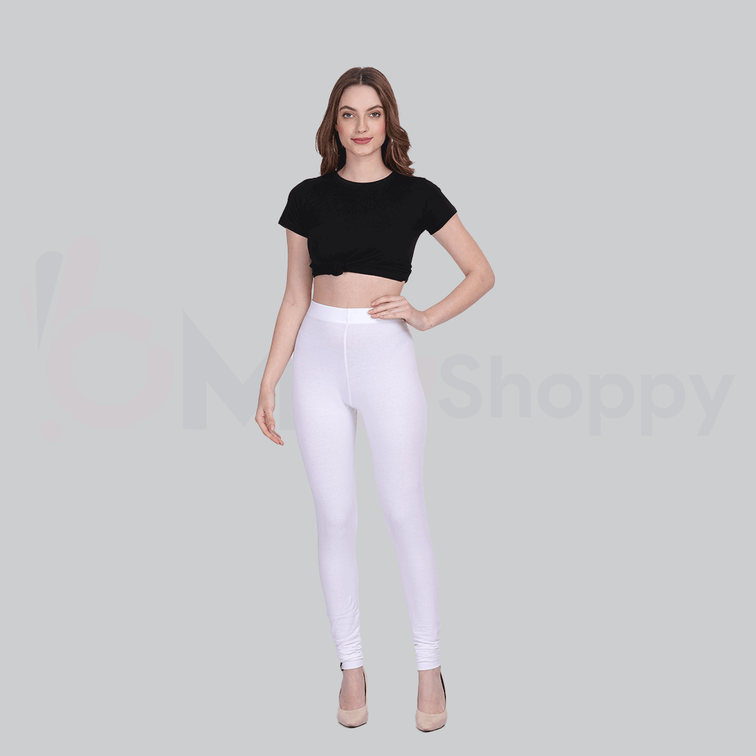 009 White Full Length Legging