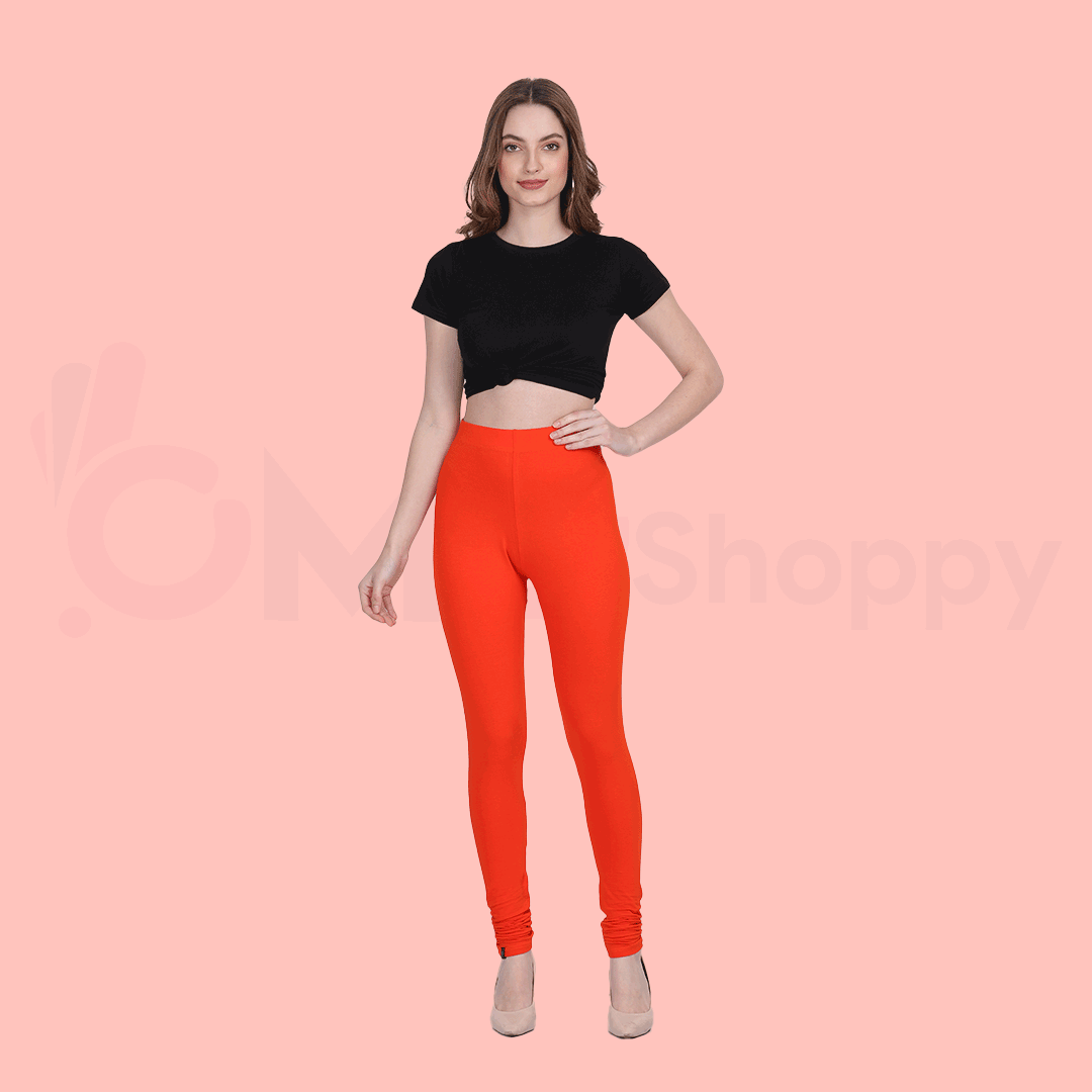 013 Tiger Orange Full Length Legging