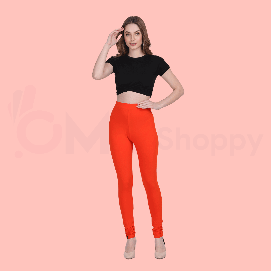 013 Tiger Orange Full Length Legging