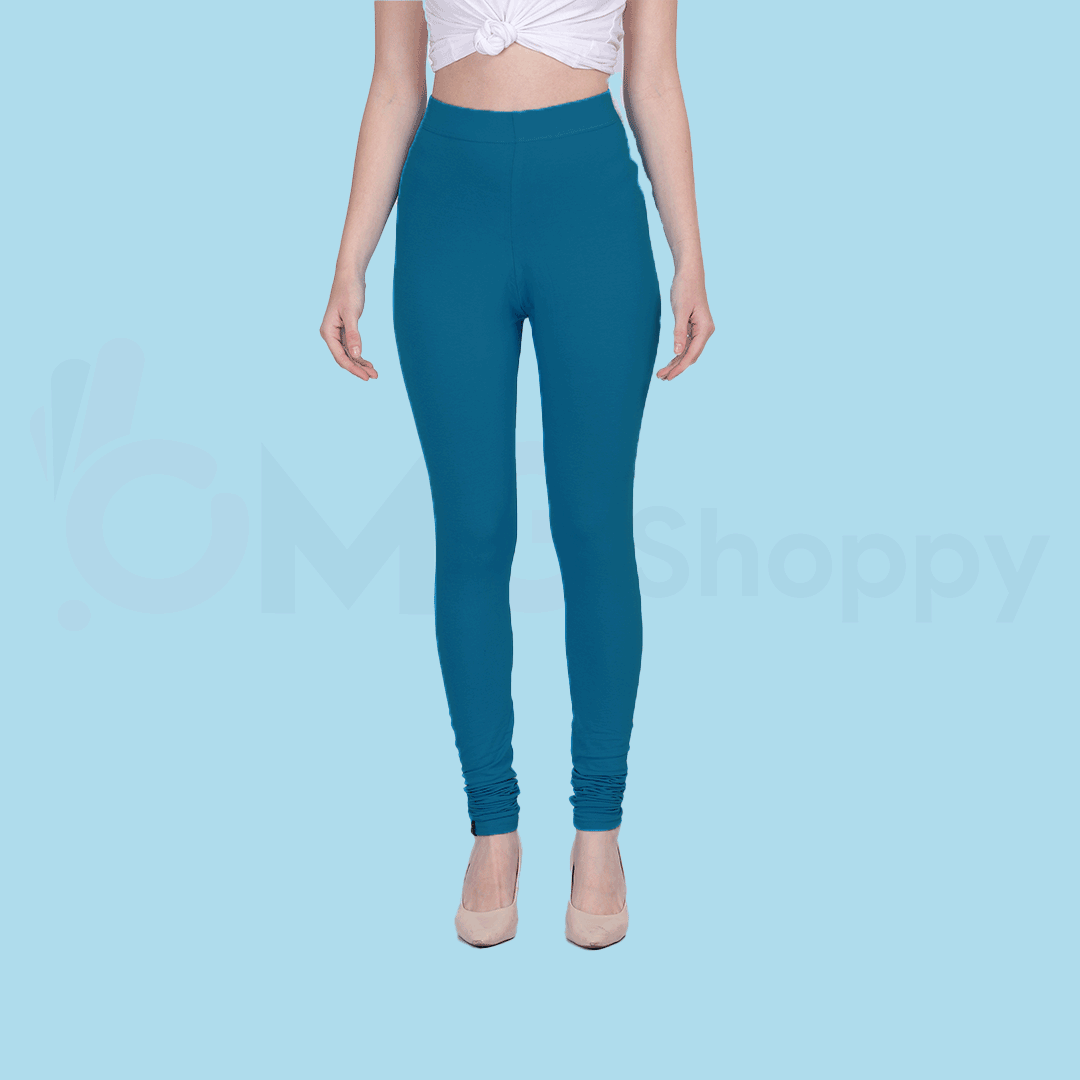 029  ⁠Crystal Teal Blue Full Length Legging