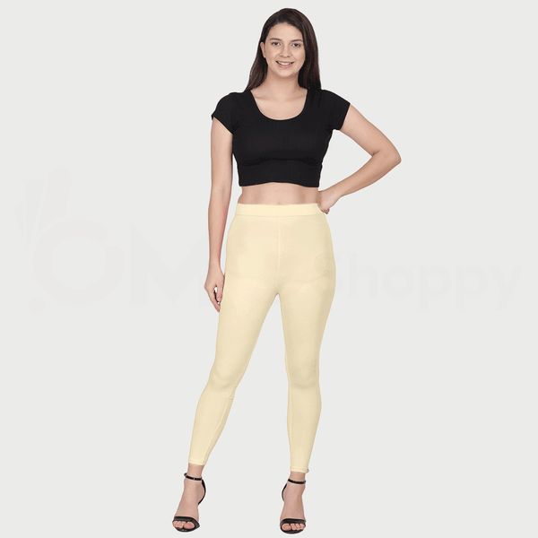 023 Cream Ankle Length Legging