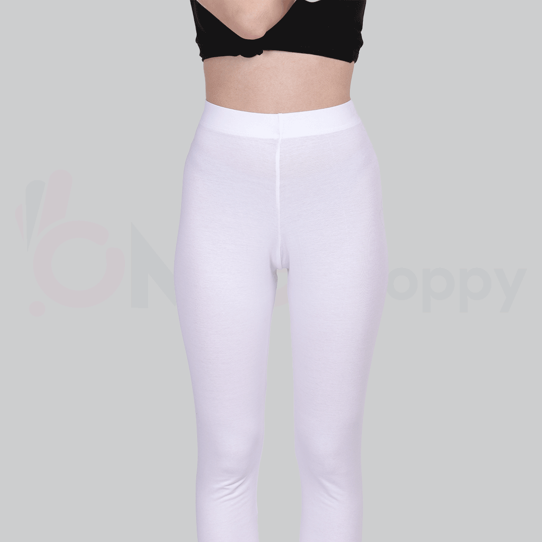 009 White Full Length Legging