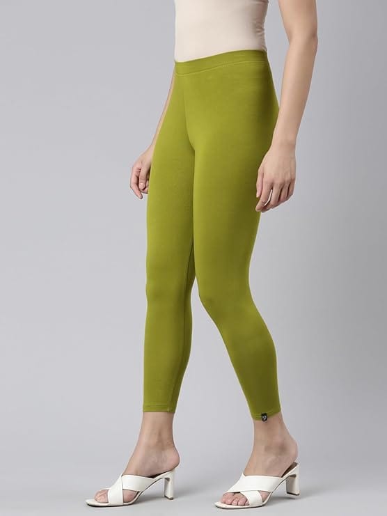 030 Olive Green  Ankle Length Legging