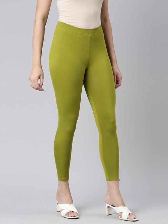 030 Olive Green  Ankle Length Legging