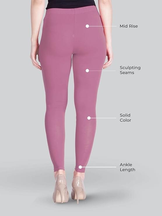 037 Onion Pink Ankle Length Legging