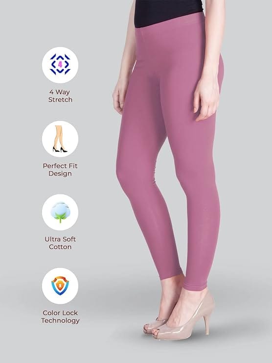 037 Onion Pink Ankle Length Legging