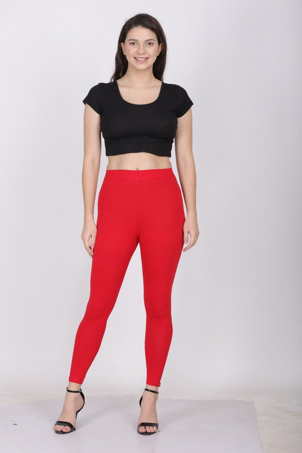 004  Red Ankle Length Legging