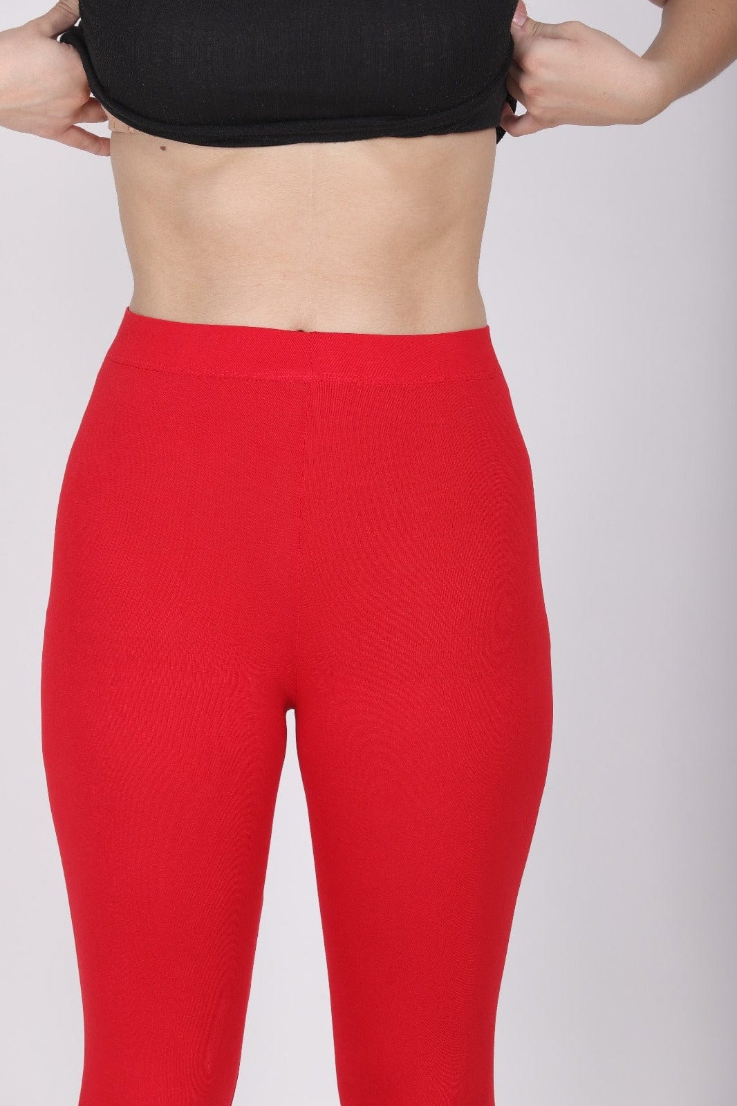 004  Red Ankle Length Legging