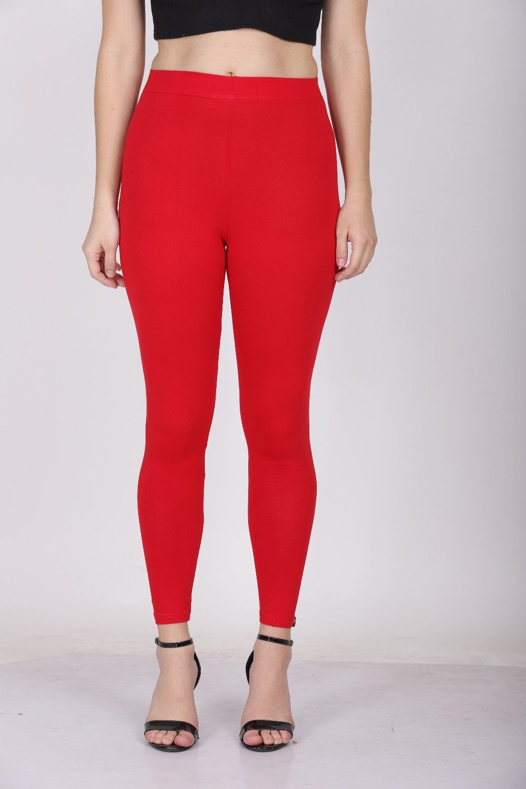 004  Red Ankle Length Legging