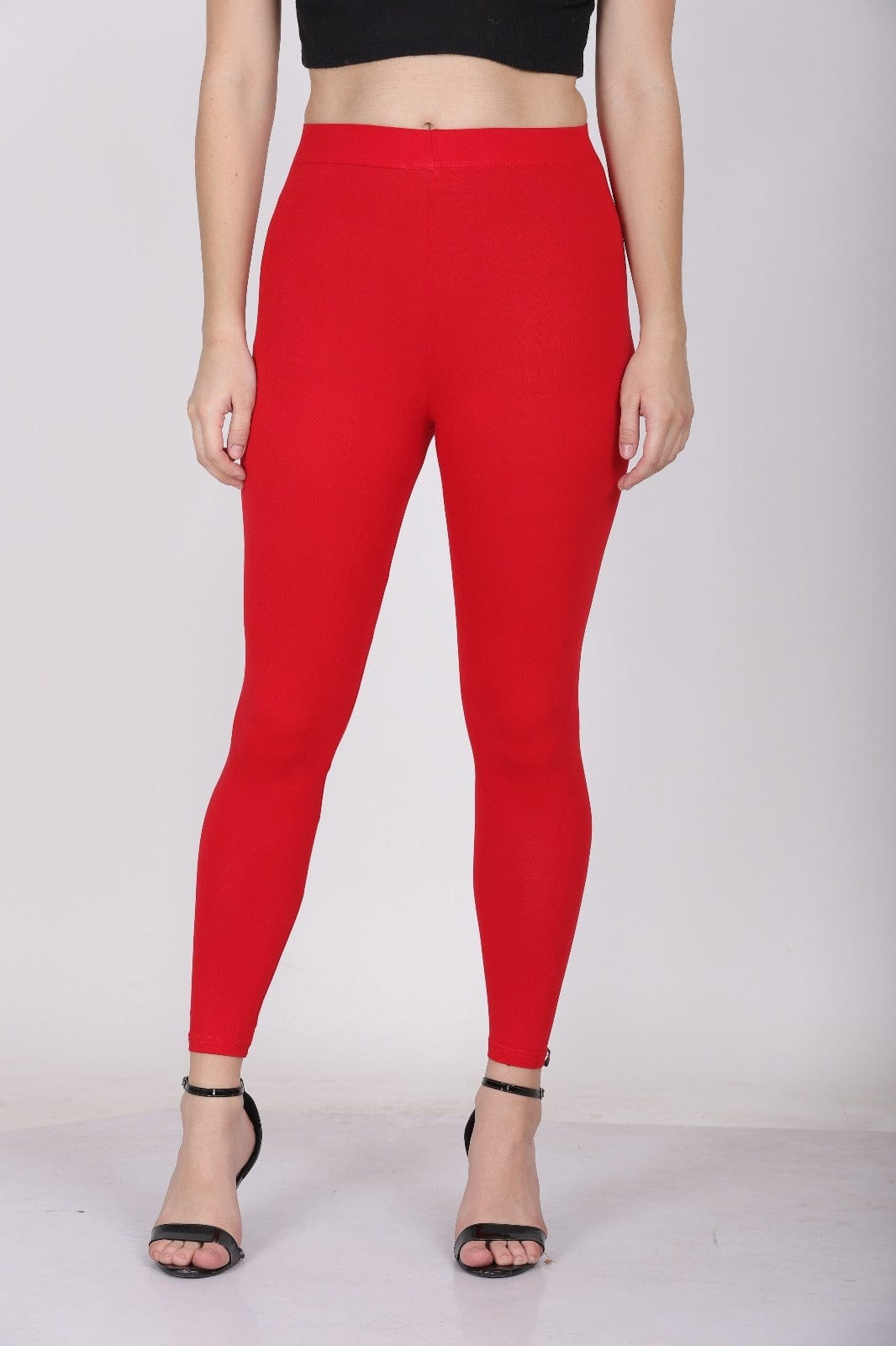 004  Red Ankle Length Legging