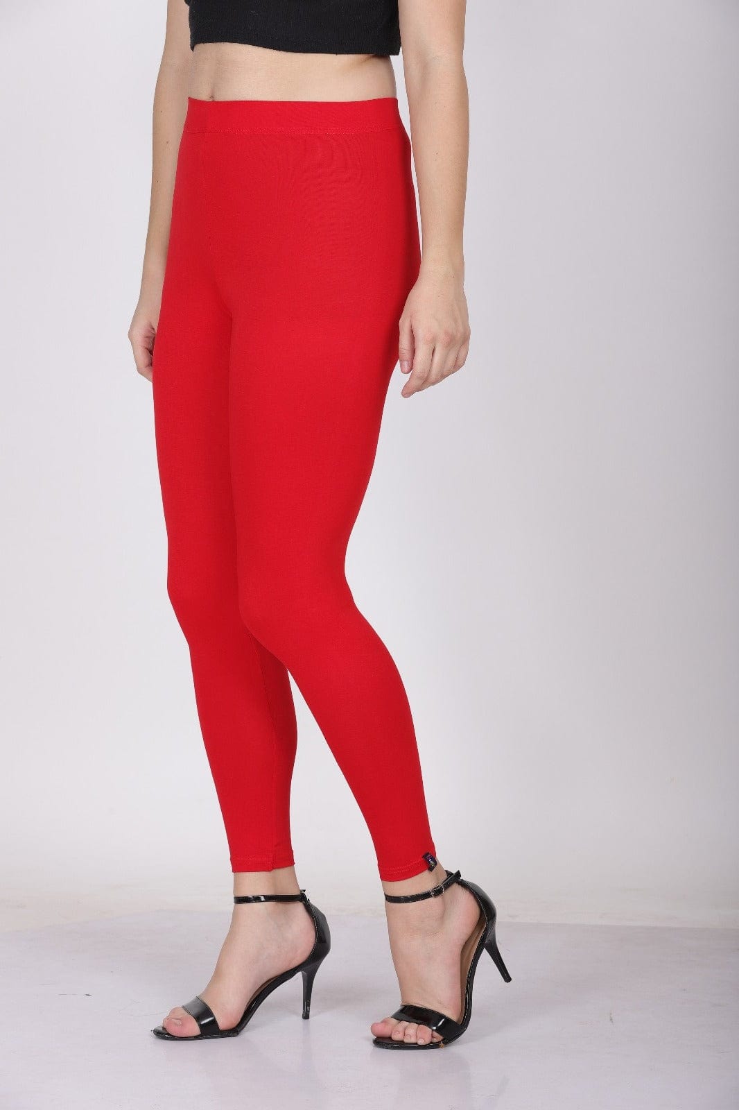 004  Red Ankle Length Legging