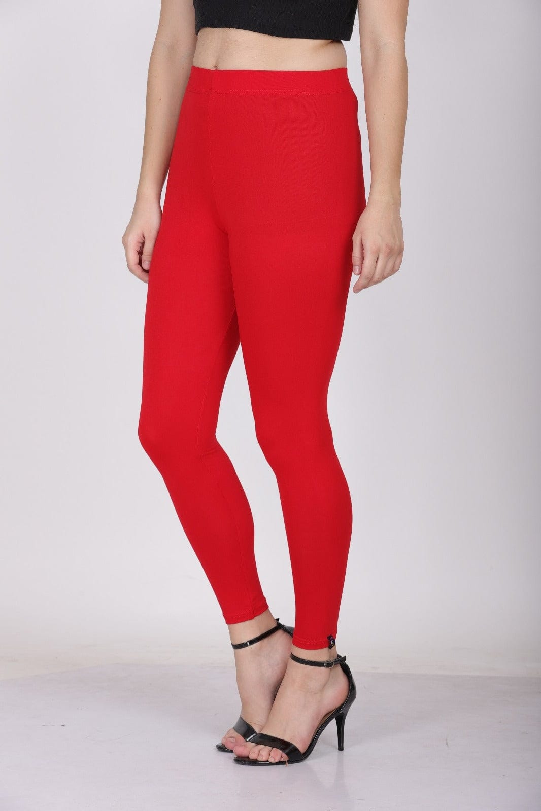 004  Red Ankle Length Legging