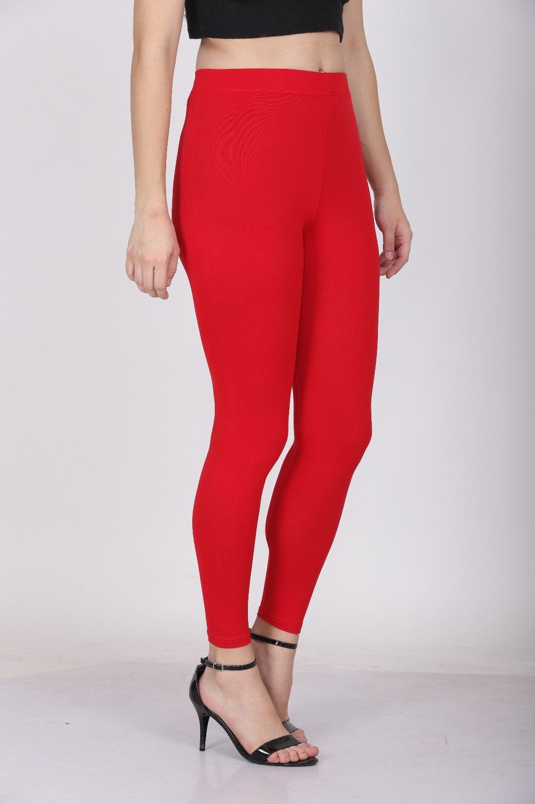 004  Red Ankle Length Legging