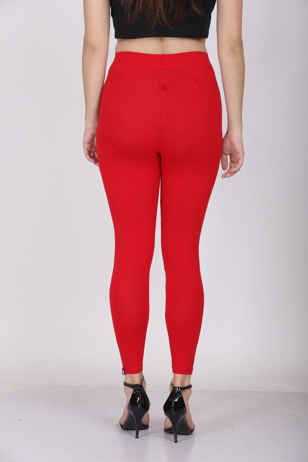 004  Red Ankle Length Legging