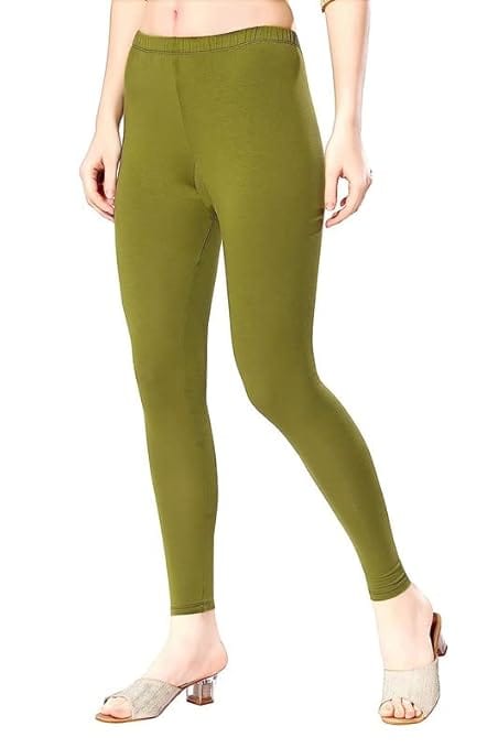 026 Mehandhi Green Ankle Length Legging