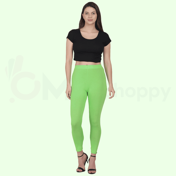 022 Parrot Green Ankle Length Legging